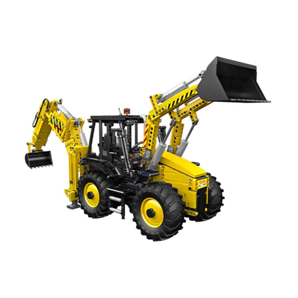 Mould King 17036 Klemmbaustein Set gelber Bulldozer