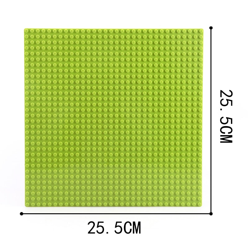Klemmbaustein Grundplatten grün mit maßen