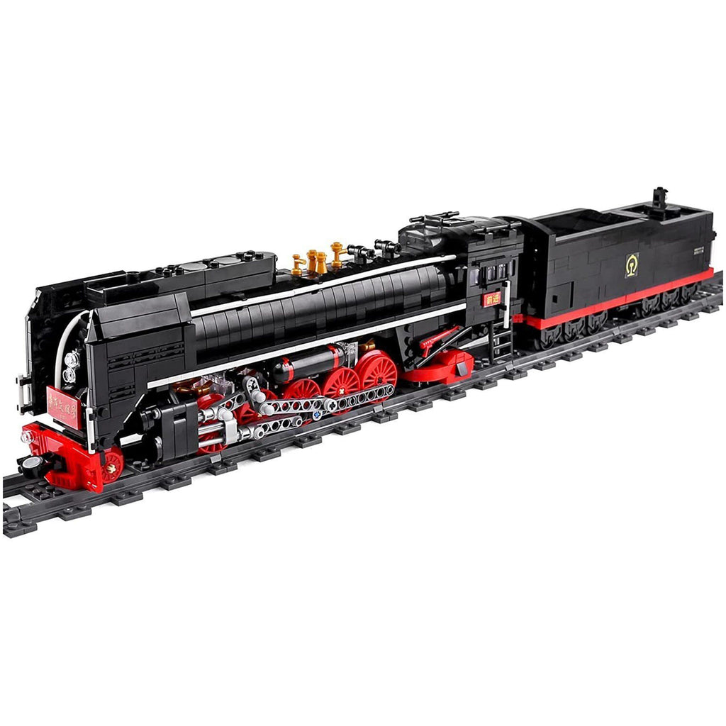 Schwarze Klemmbaustein Eisenbahn