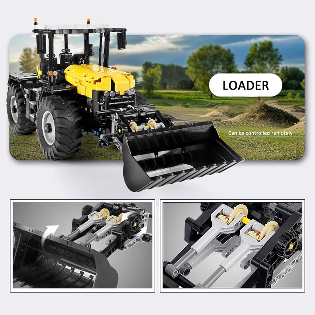 Gelber Traktor Schaufel Funktionen
